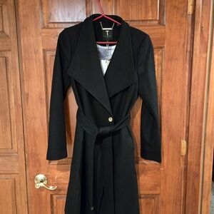 Ted Baker Elegant Black Trench Coat